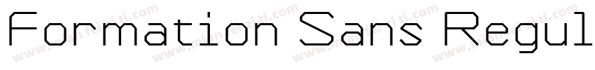 Formation Sans Regular字体转换
